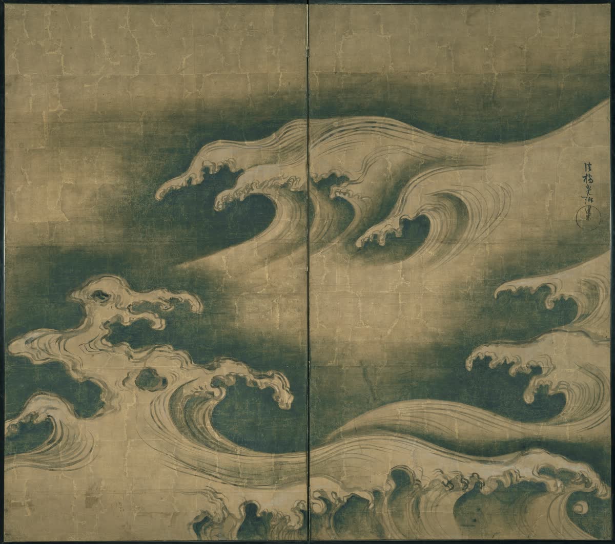 Rough Waves by Ogata Korin